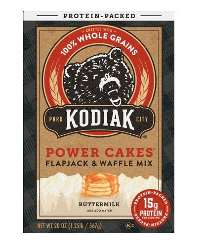 KODIAK CAKES: Flapjack and Waffle Mix Whole Grain Buttermilk, 20 oz