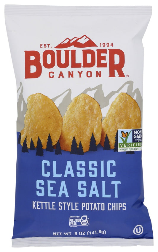 BOULDER CANYON: Sea Salt Kettle Cooked Potato Chips, 5 oz