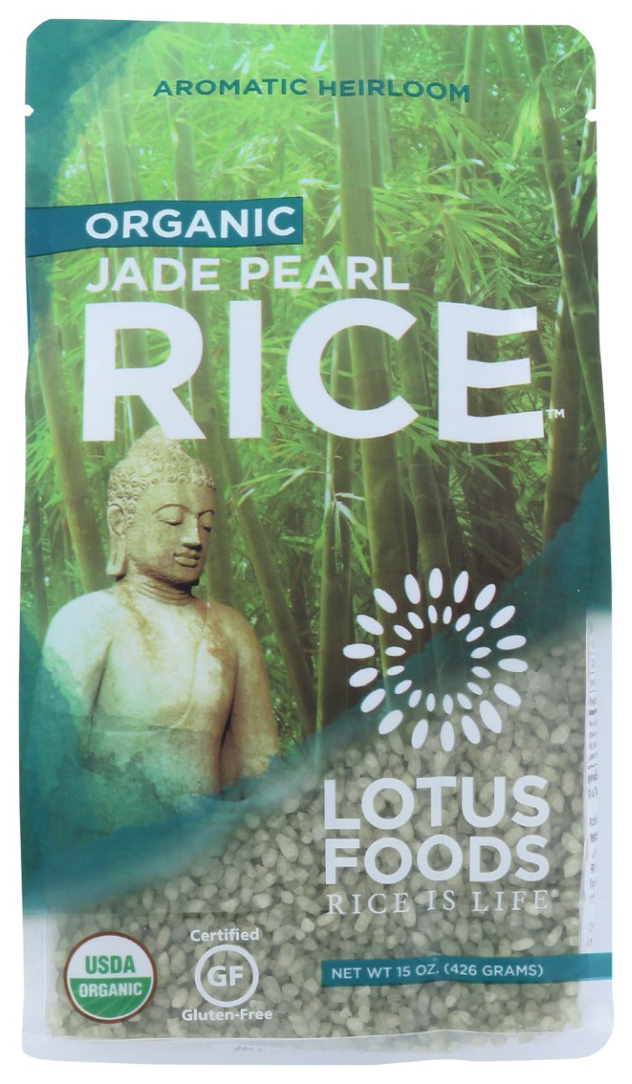 LOTUS FOODS: Gluten Free Organic Jade Pearl Rice, 15 oz