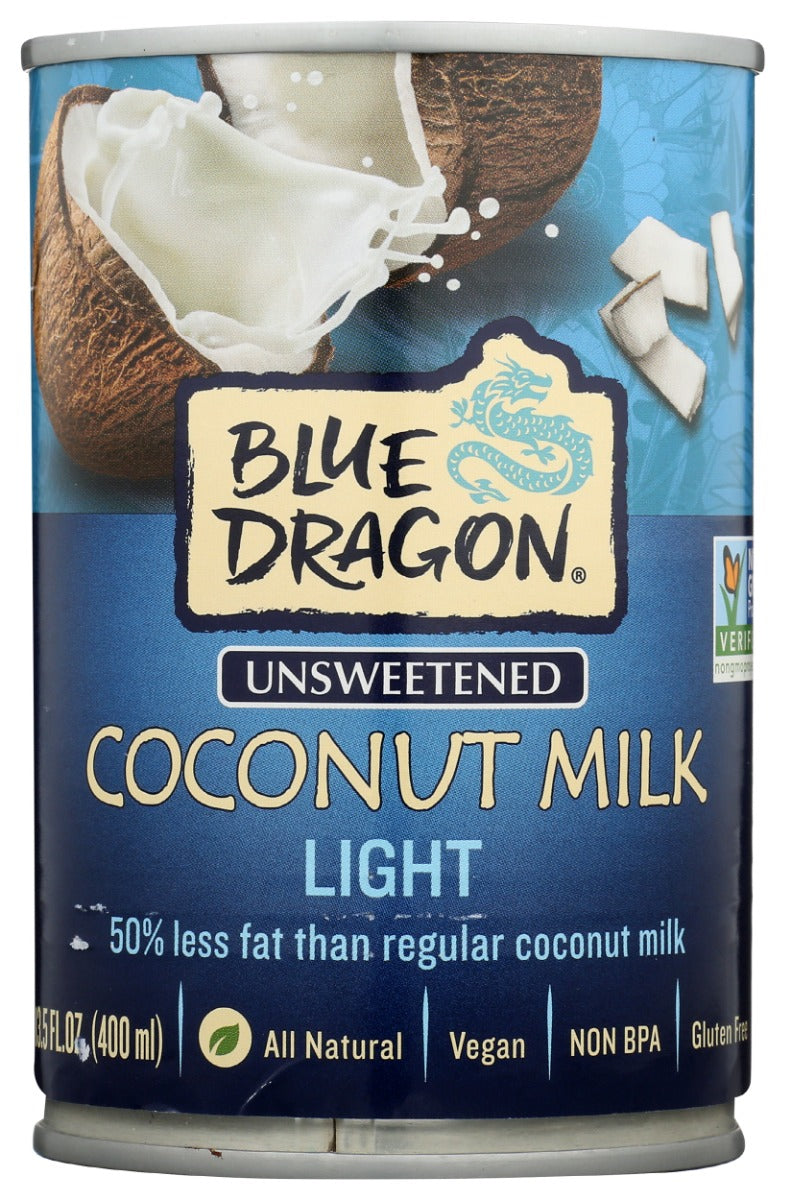 BLUE DRAGON: Unsweetened Coconut Milk Light, 13.5 oz