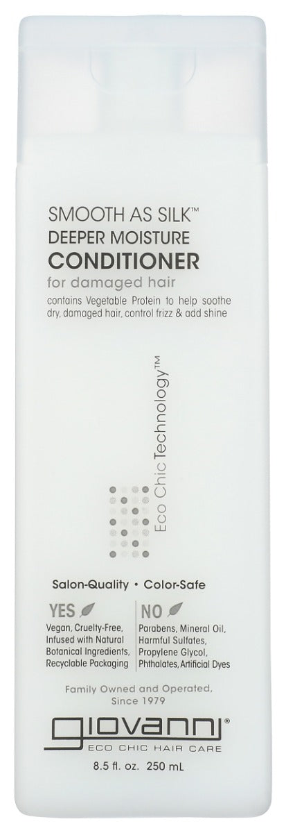 GIOVANNI COSMETICS: Organic Hair Care Smooth As Silk Conditioner, 8.5 oz