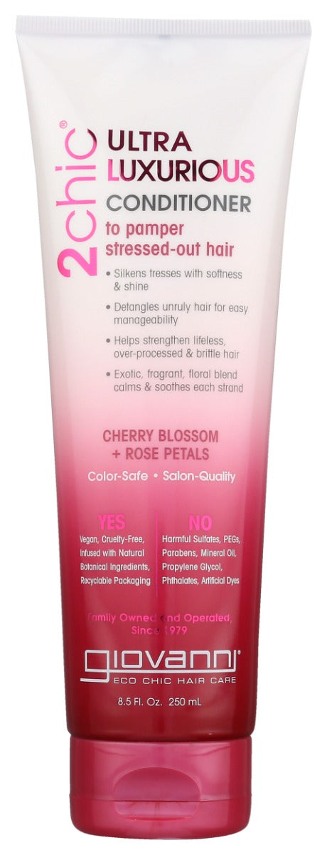GIOVANNI COSMETICS: 2chic Ultra-Luxurious Conditioner Cherry Blossom & Rose Petals, 8.5 oz