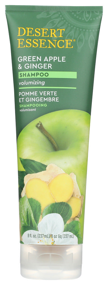 DESERT ESSENCE: Organics Shampoo Green Apple and Ginger, 8 oz