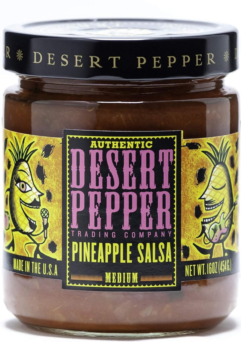 DESERT PEPPER: Pineapple Medium Salsa, 16 oz