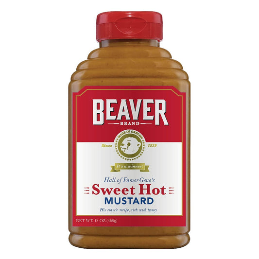 BEAVER: Mustard Sqz Sweet Hot, 13 oz