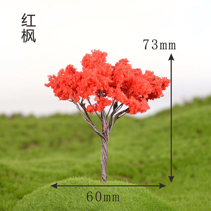 Miniature Cherry Blossom Tree - Creative Plastic Decor