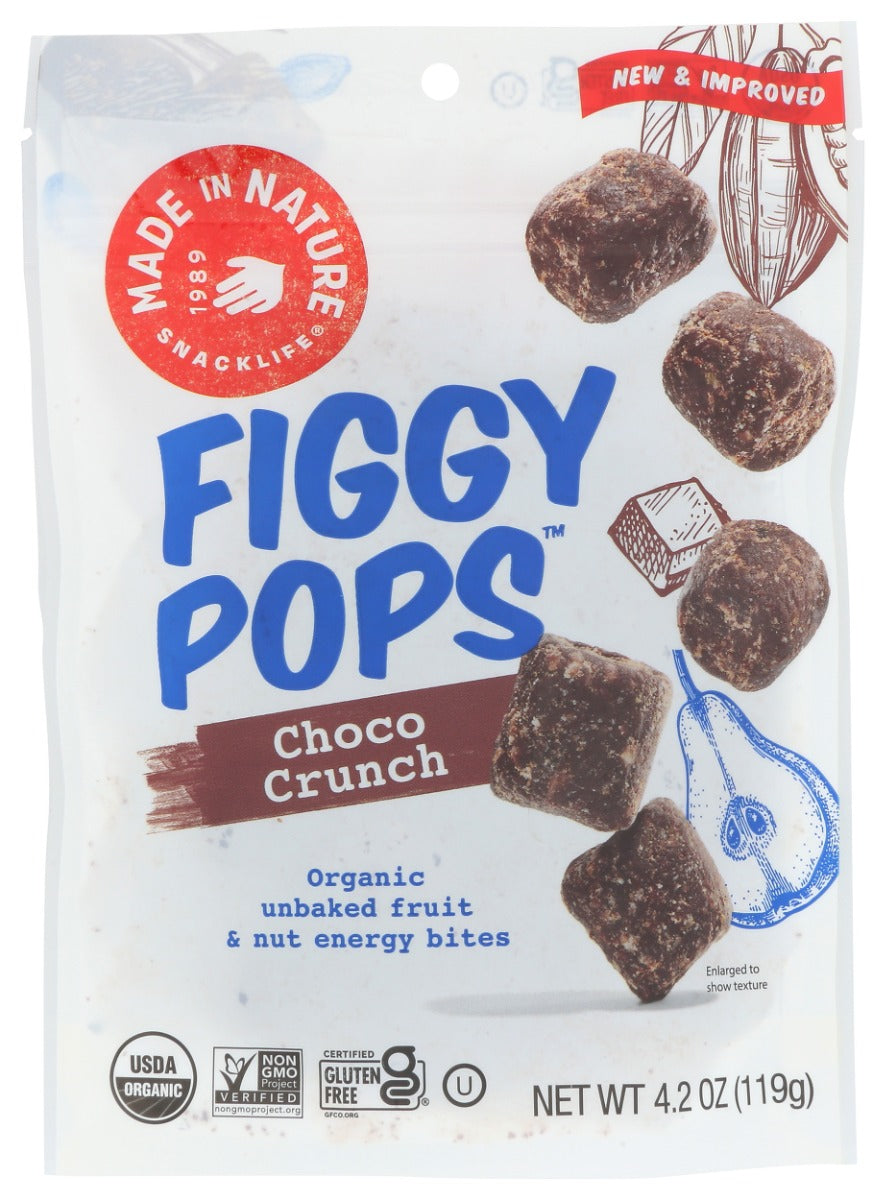 MADE IN NATURE: Organic Choco Crunch Figgy Pops Super Snacks, 4.2 oz