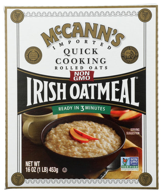 MCCANN'S: Irish Oatmeal Quick Cooking Rolled Oats, 16 oz
