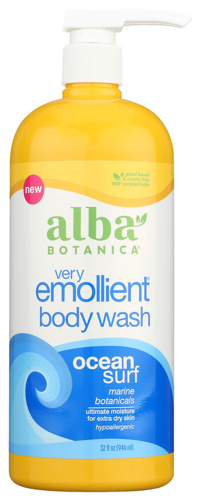 ALBA BOTANICA: Ocean Surf Very Emollient Body Wash, 32 oz