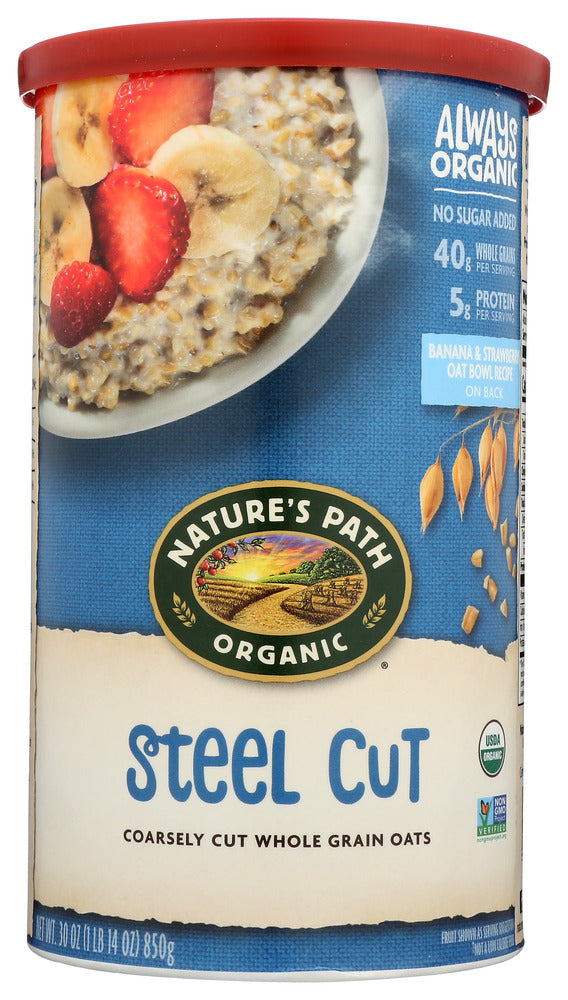 COUNTRY CHOICE: Organic Oven Toasted Oats Steel Cut, 30 oz