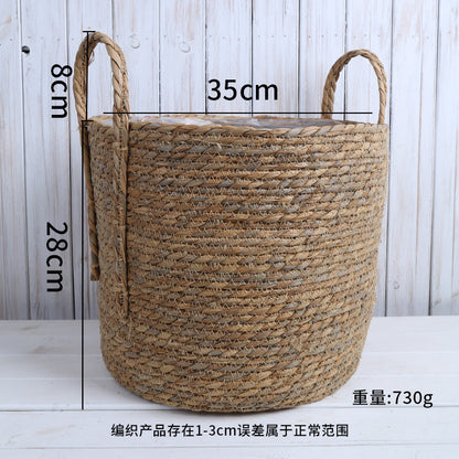 Creative Woven Rattan Flower Basket for Home Decor