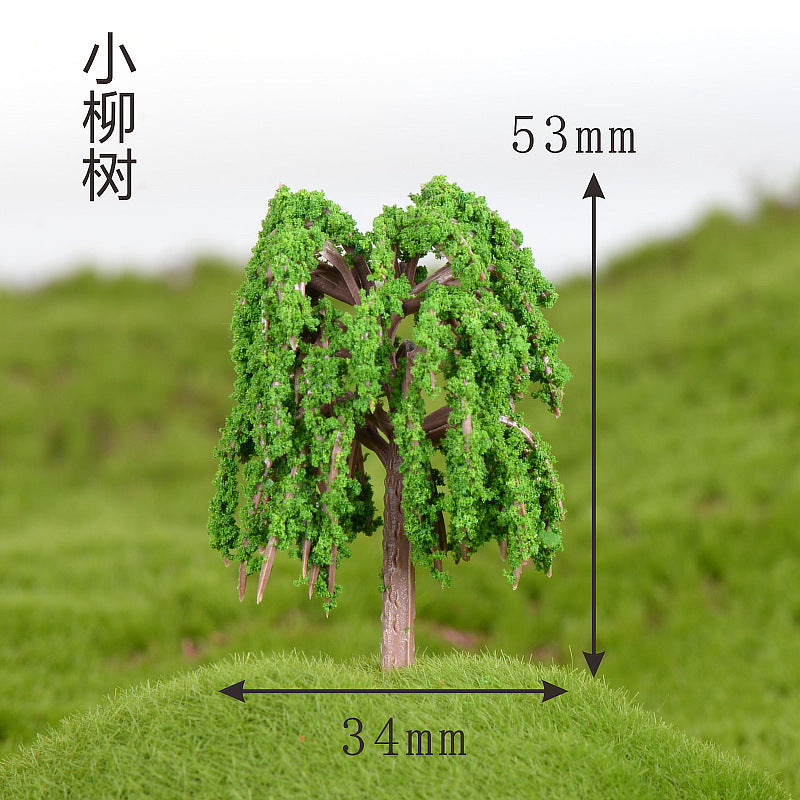 Miniature Cherry Blossom Tree - Creative Plastic Decor