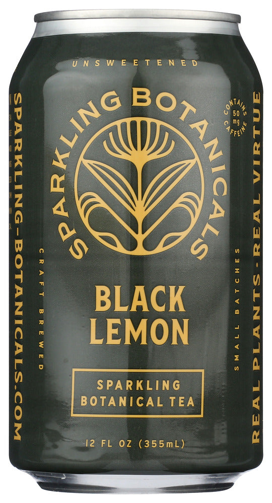 RISHI TEA: Black Lemon Sparkling Tea, 12 fo