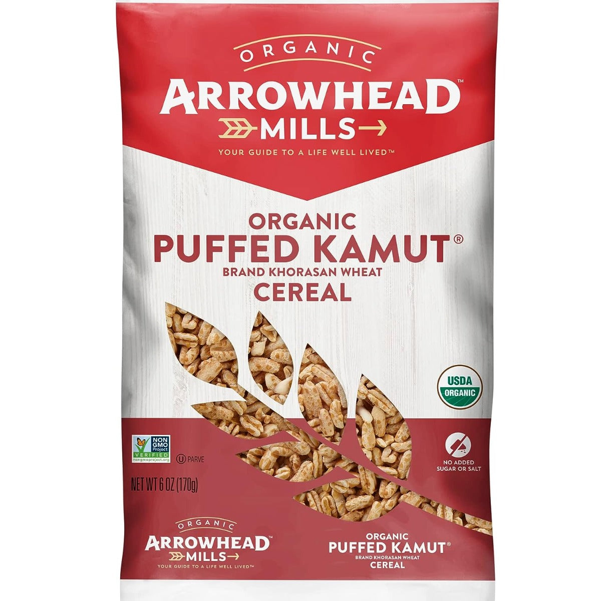 ARROWHEAD MILLS: Organic Puffed Kamut Cereal, 6 oz