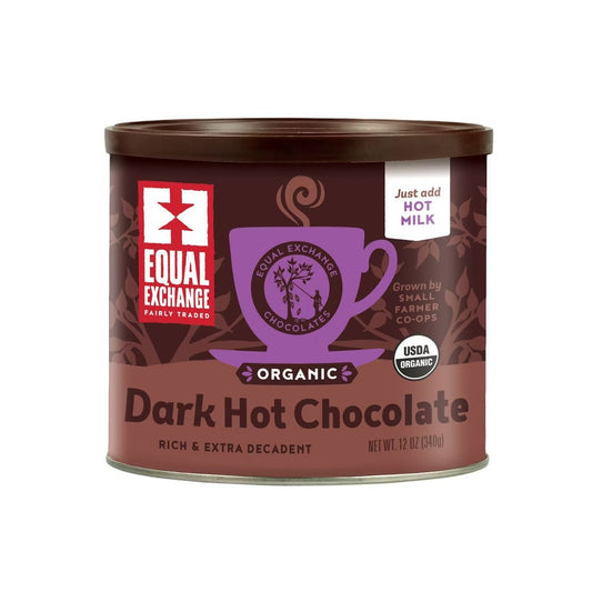 EQUAL EXCHANGE: Organic Dark Hot Chocolate Mix, 12 oz