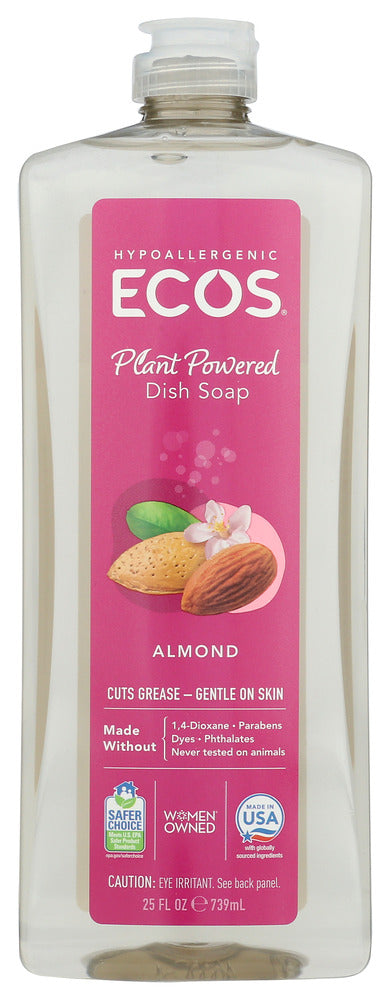 EARTH FRIENDLY: Ecos Dishmate Dish Liquid Almond, 25 oz