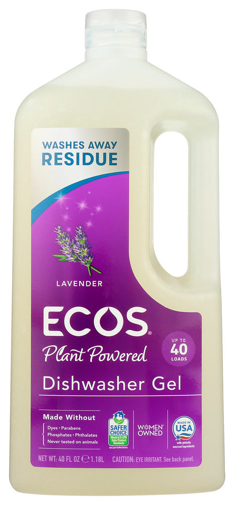 EARTH FRIENDLY: Wave Auto Dishwasher Gel Organic Lavender, 40 oz