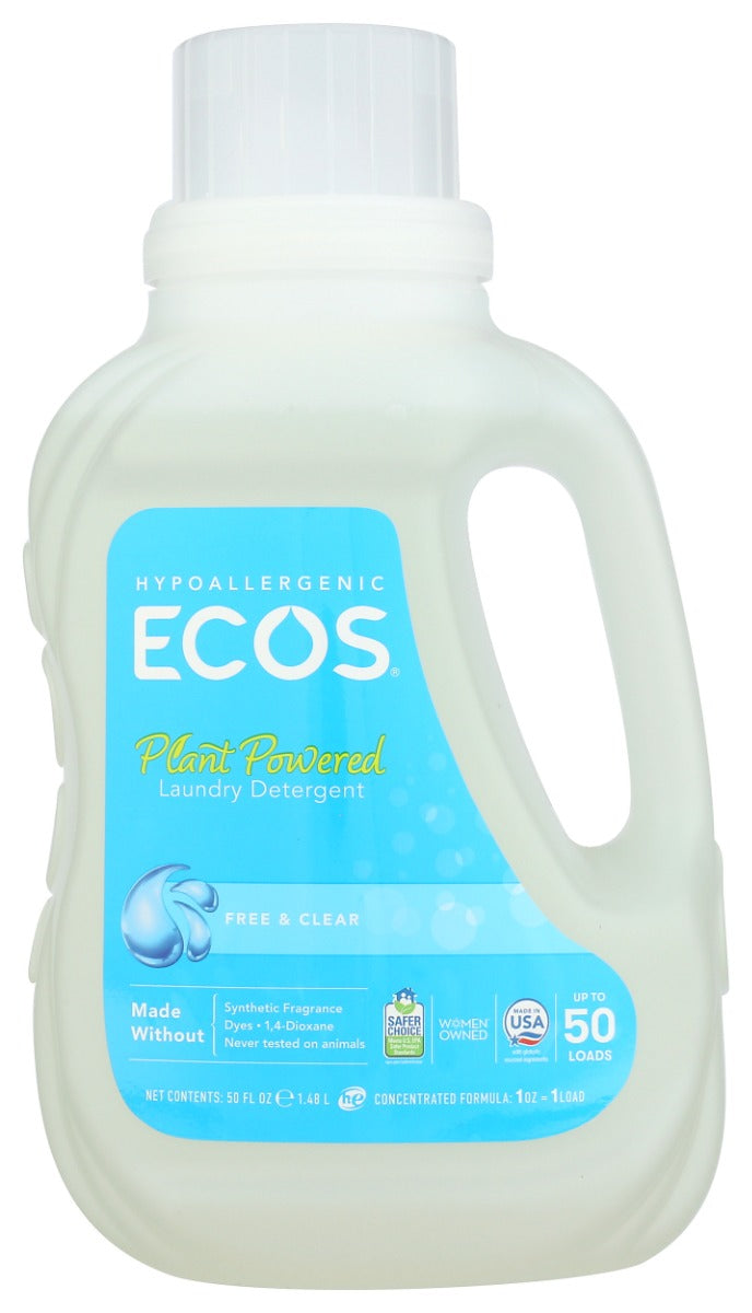 EARTH FRIENDLY: Free and Clear Laundry Detergent, 50 oz