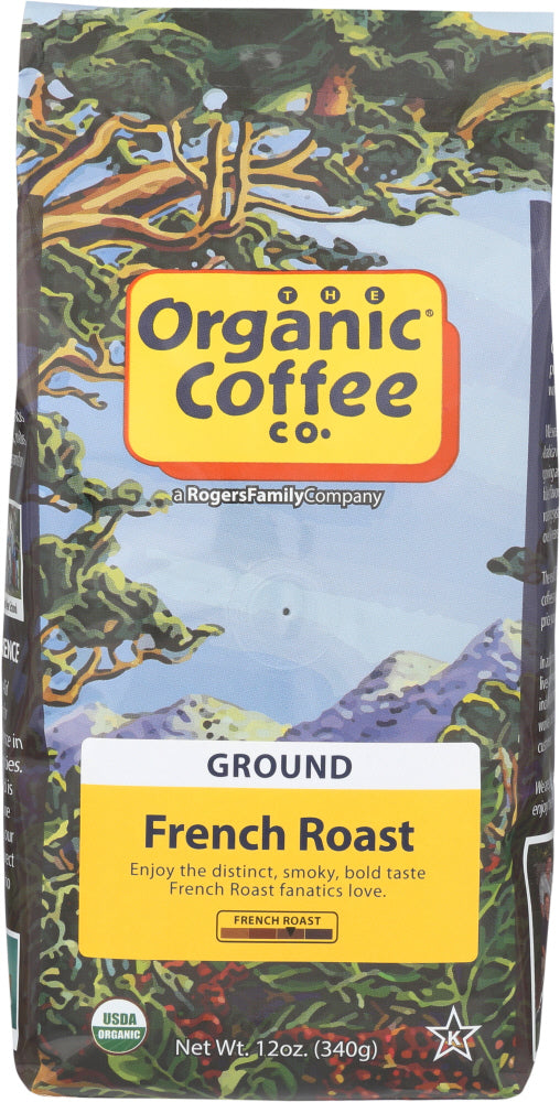 ORGANIC COFFEE CO: Organic French Roast Ground, 12 oz