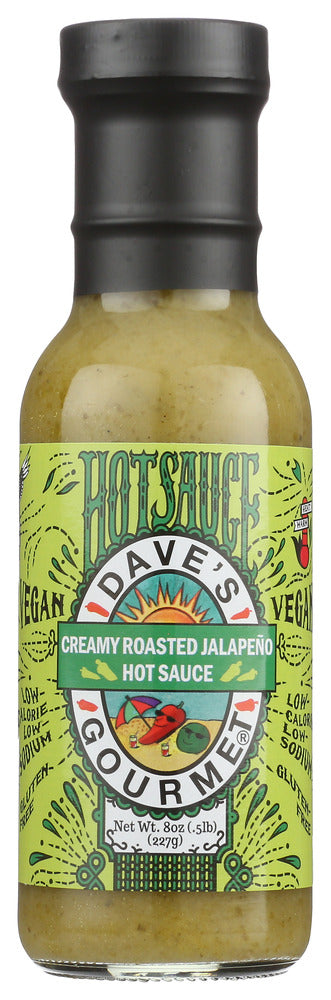 DAVES GOURMET: Creamy Roasted Jalapeno Sauce, 8 oz