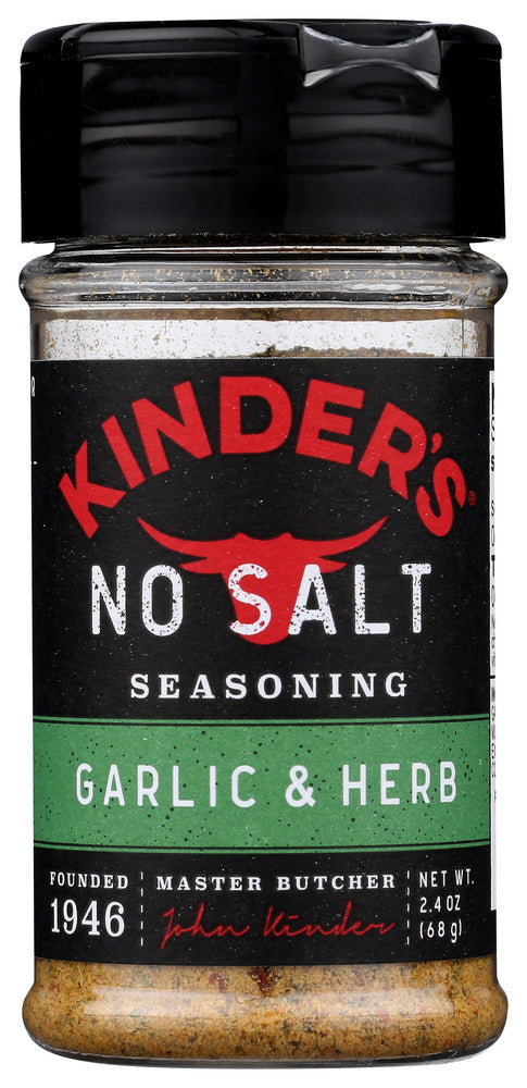KINDERS: Spice No Salt Garlic Herb, 2.4 OZ
