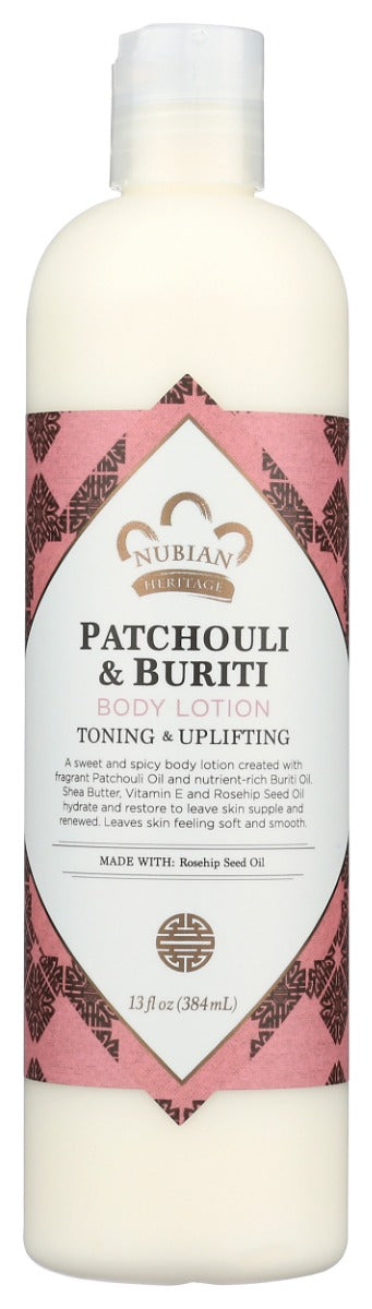NUBIAN HERITAGE: Lotion Body Patchouli, 13 oz
