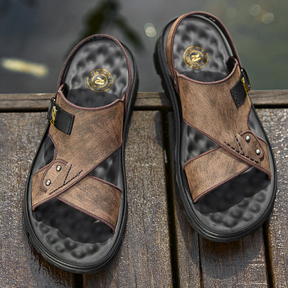 Men's Genuine Leather Sandals - Summer 2022 Collection