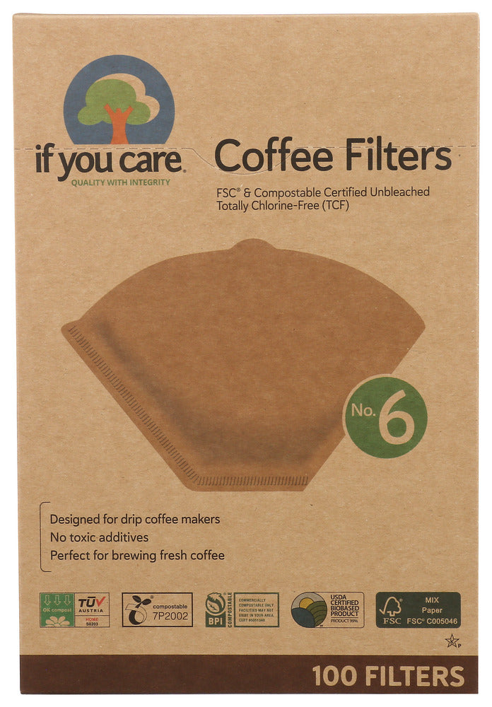 IF YOU CARE: Coffee Filter No.6, 100 PC