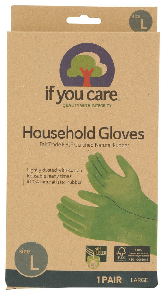 IF YOU CARE: FSC Certified Household Gloves Large, 1 ea