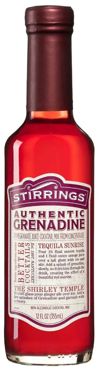STIRRINGS: Authentic Grenadine Mixer, 12 oz