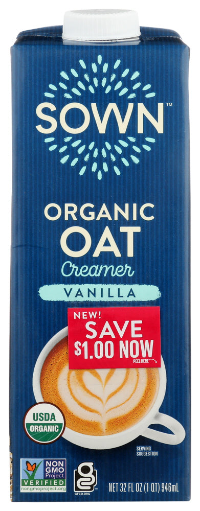 SOWN: Creamer Oat Vanilla, 32 oz