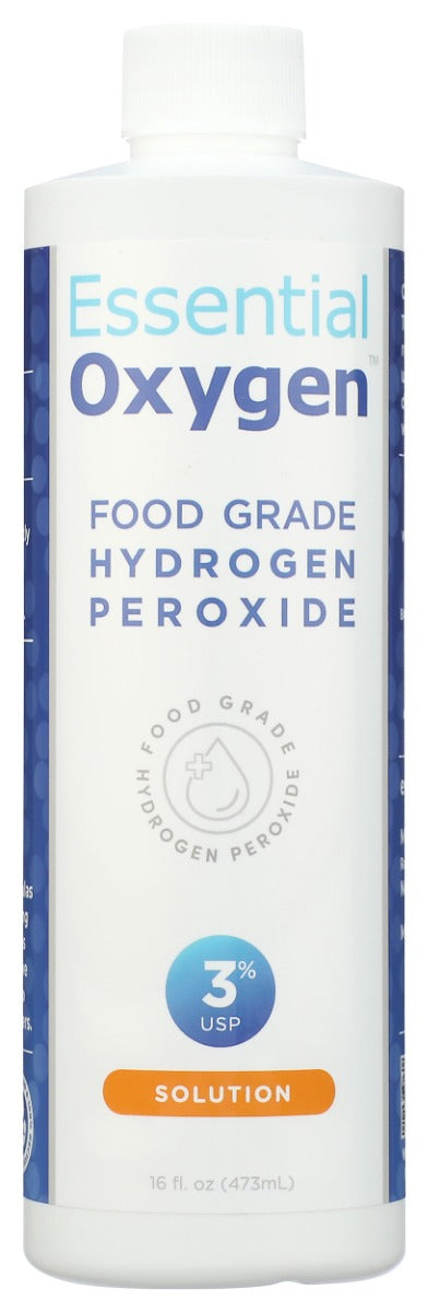 ESSENTIALOXYGEN: Hydrogen Peroxide 3% USP, 16 oz
