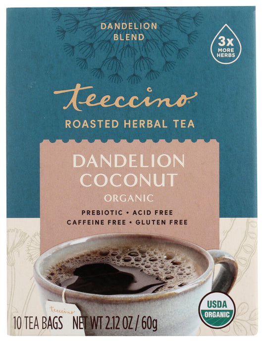 TEECCINO: Tea Dandelion Coconut, 10 CT