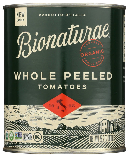 BIONATURAE: Organic Whole Peeled Tomatoes, 28.2 oz