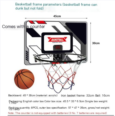 Indoor Outdoor Kids Basketball Hoop for Sports Play