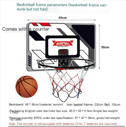Indoor Outdoor Kids Basketball Hoop for Sports Play