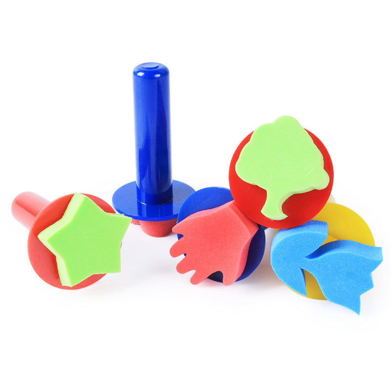 Children's Sponge Painting Brush for Art DIY Activities