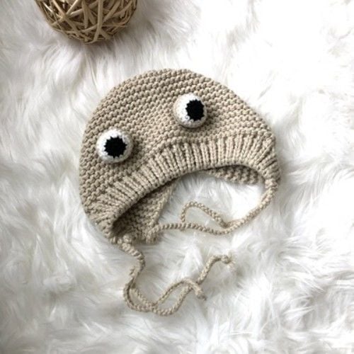 Sweet Cartoon Frog Wool Hat for Kids
