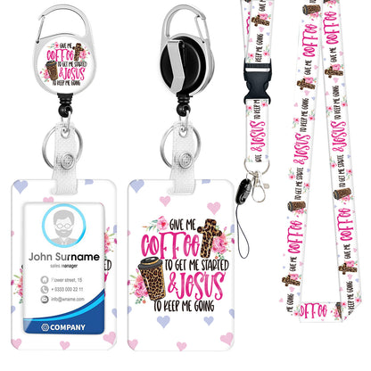 Zinc Alloy Rainbow Lanyard with PVC ID Card Holder