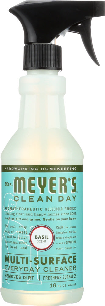 MRS. MEYER'S: Clean Day Multi-Surface Everyday Cleaner Basil Scent, 16 oz