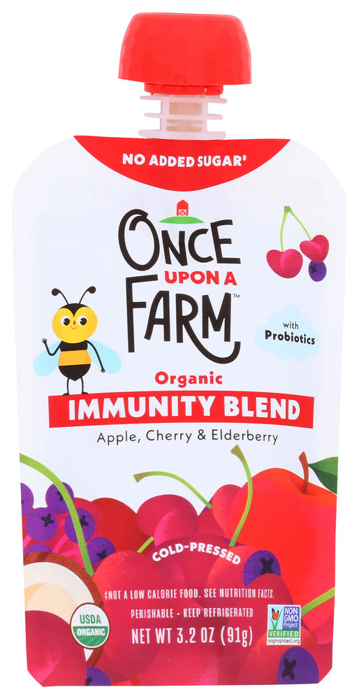 ONCE UPON A FARM: Immunity Blend Apple Cherry & Elderberry, 3.2 oz