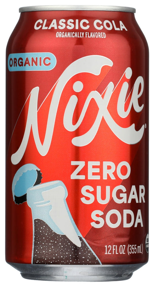 NIXIE: Organic Zero Sugar Soda Classic Cola, 12 fo