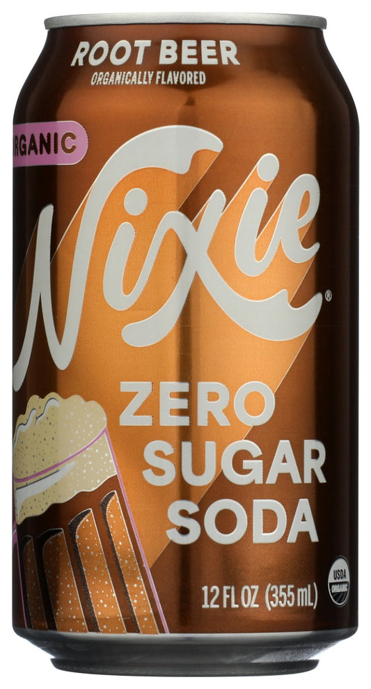 NIXIE: Organic Zero Sugar Soda Root Beer, 12 fo