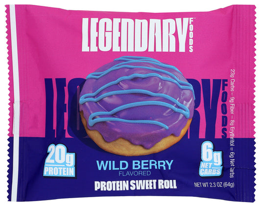 LEGENDARY FOODS: Protein Swt Rolls Wldbry, 2.3 oz