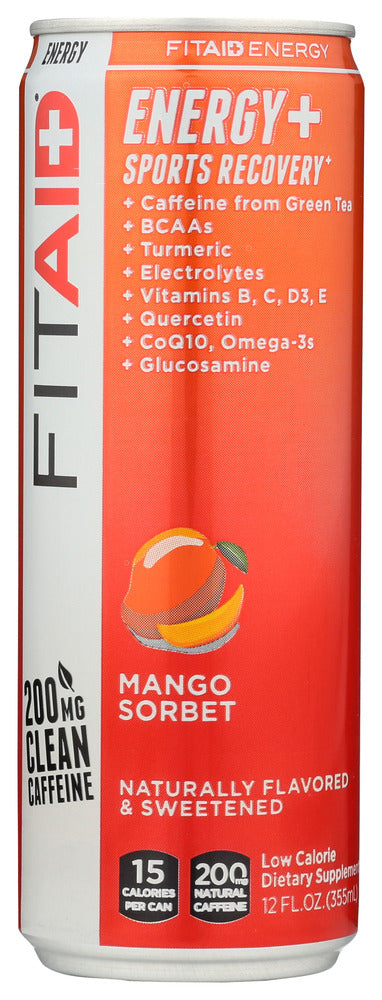 LIFEAID BEVERAGE: Fitaid Energy Mango, 12 fo