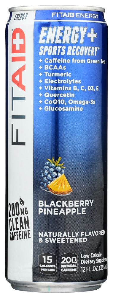 LIFEAID BEVERAGE: Fitaid Energy Blackberry Pineapple, 12 fo