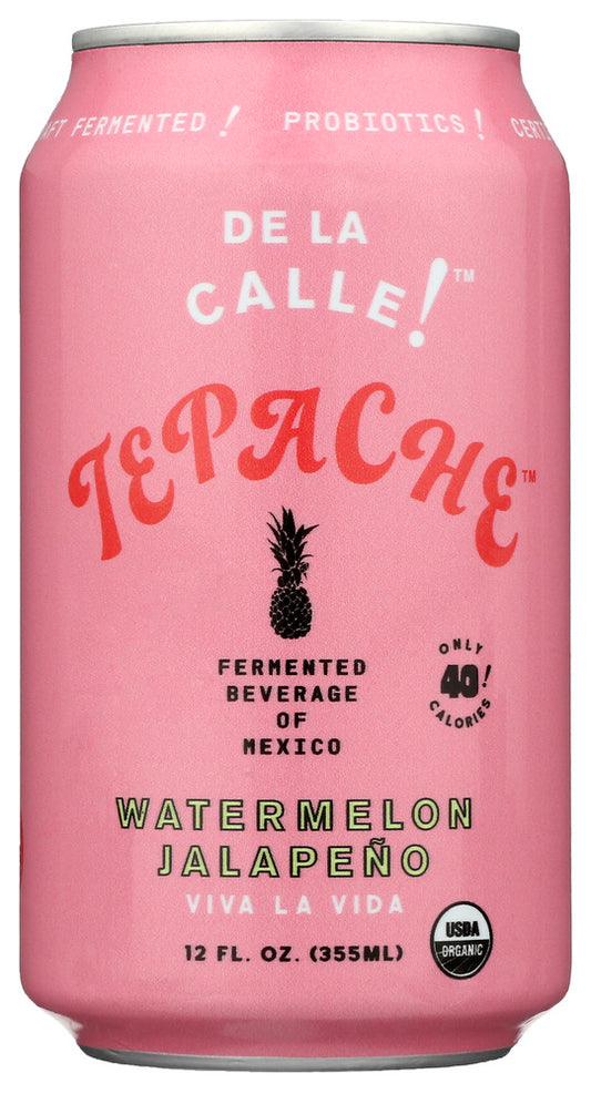 DE LA CALLE: Tepache Watermelon Jalapeno Soda, 12 oz