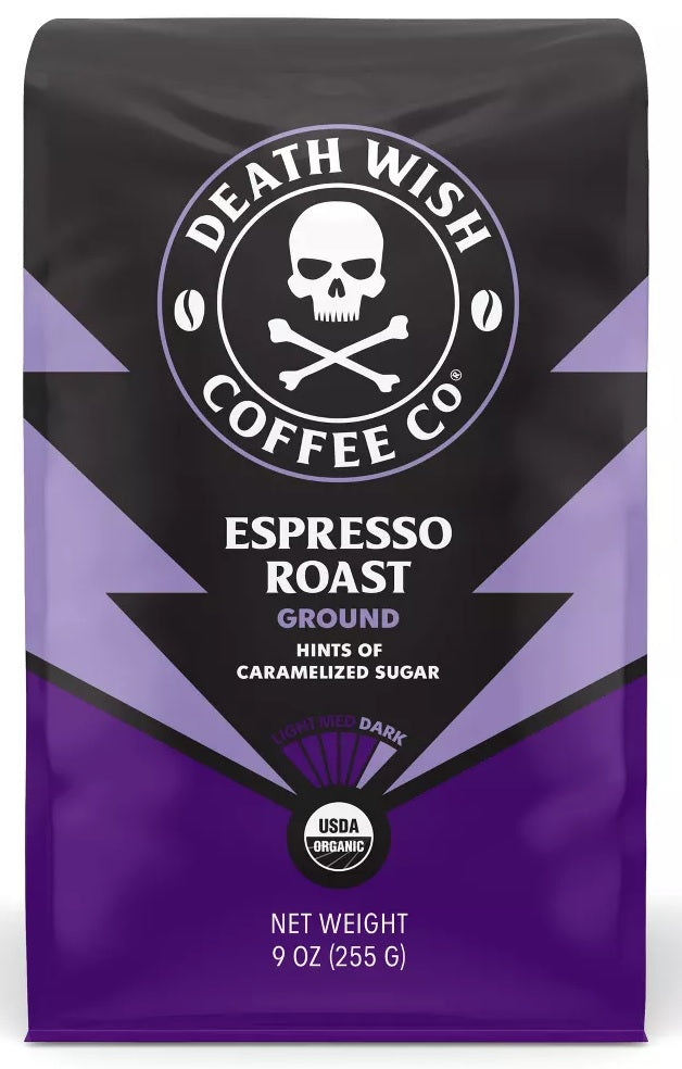 DEATH WISH COFFEE CO: Espresso Roast Ground Coffee, 9 oz
