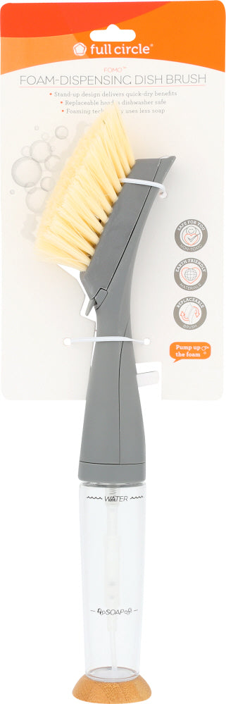 FULL CIRCLE HOME: Fomo Foam Dispensing Dish Brush Grey, 1 ea