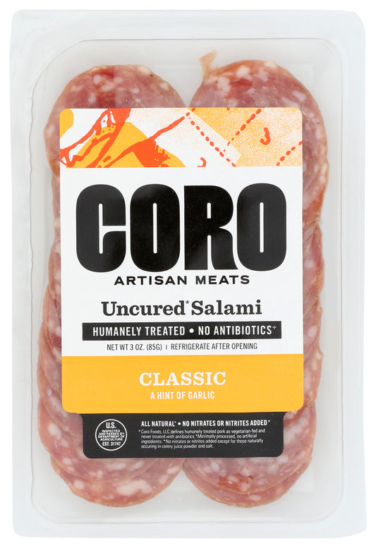 CORO FOODS: Classic Salami Sliced Pack, 3 oz